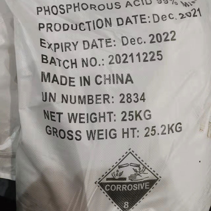 Fosforlu Asit Kimyasal Katkı Maddeleri H3PO3 CAS 13598-36-2 Gıda Sanayi Sınıfı