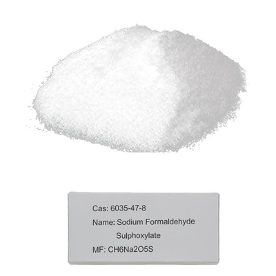 %98 Çözünürlük Sodyum Formaldehit Sülfoksilat CAS 6035-47-8 Endüstriyel Ağartma Maddesi